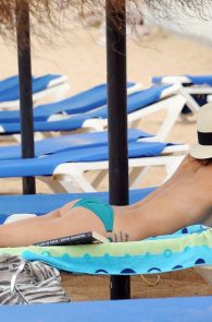Roxanne Pallett Topless Sunbathing In Cyprus