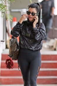 Kourtney Kardashian Cameltoe As She Leaves Workout In Calabasas