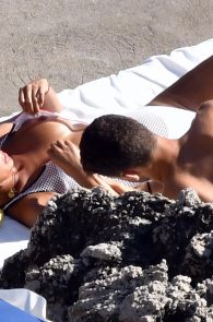 Boob Massage Gone Wrong Nicole Scherzinger Nip Slip At Capri Beach Italy