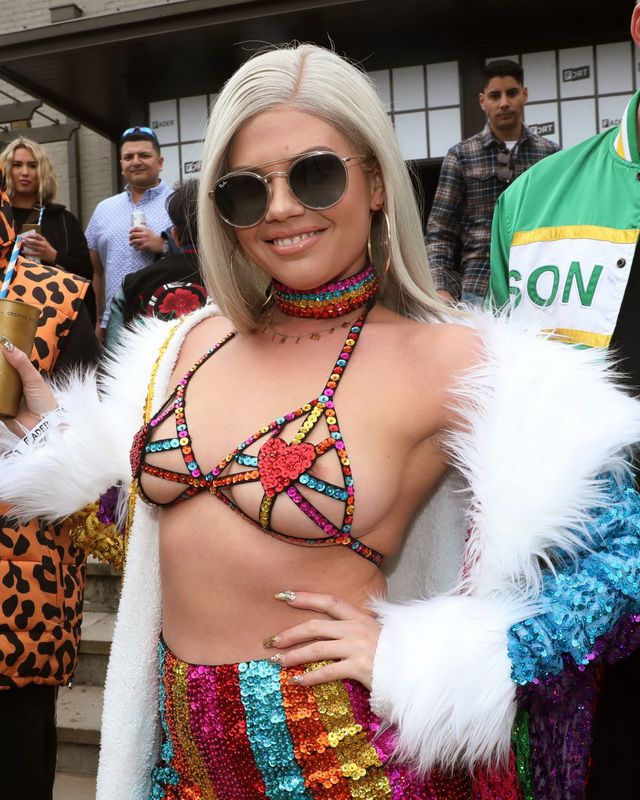 Chanel West Coast Flashing Tits